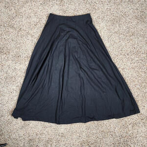 Women Washed Long Black Skirt Vintage Fashion High Waist Skirt Size Medium